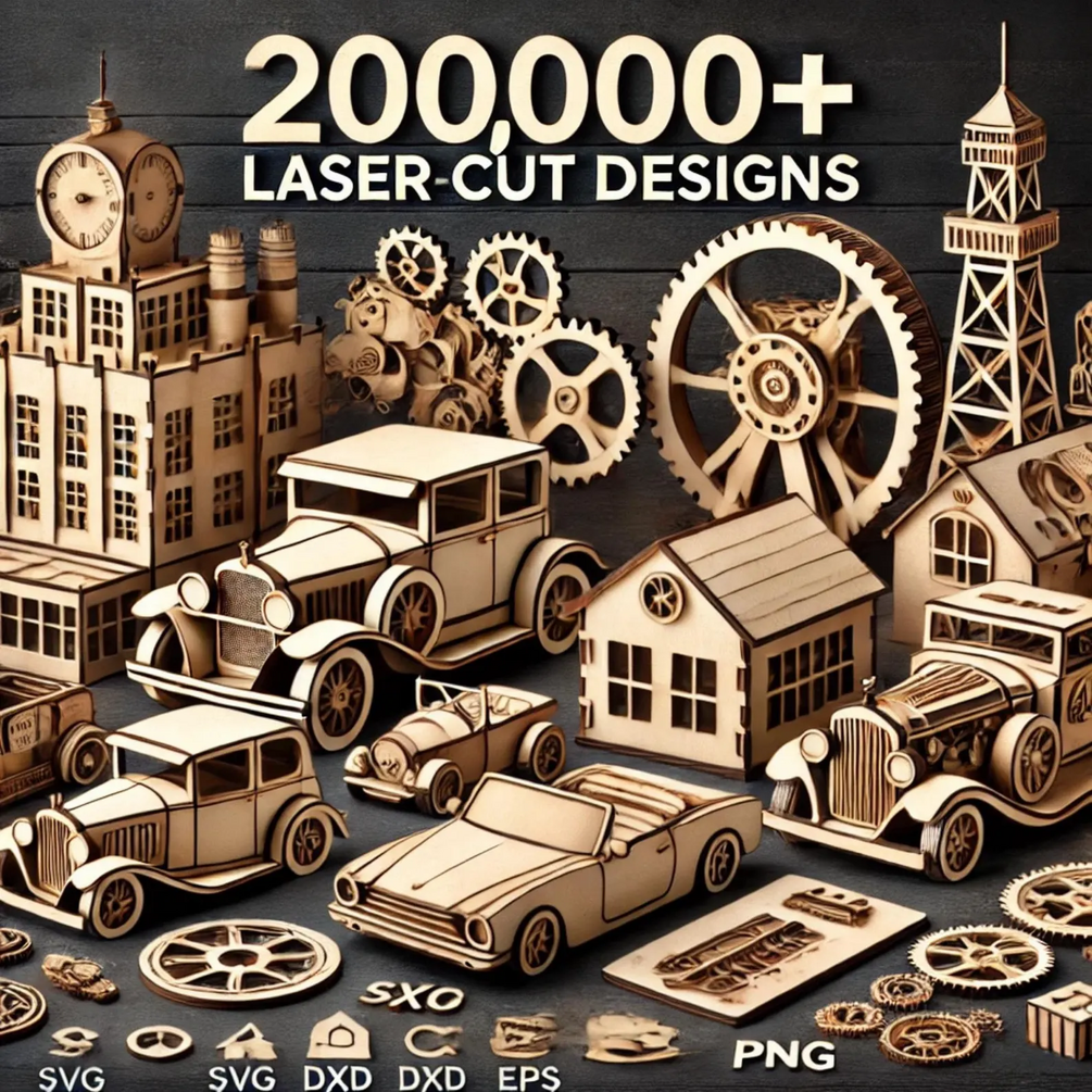 200K+ CNC Files Laser Cut Resell Bundle!